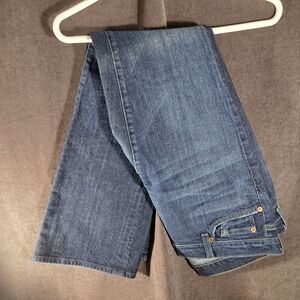 7 For All Mankind Flip Flop Bootcut Denim Medium Blue Jeans 5 Pockets G 31